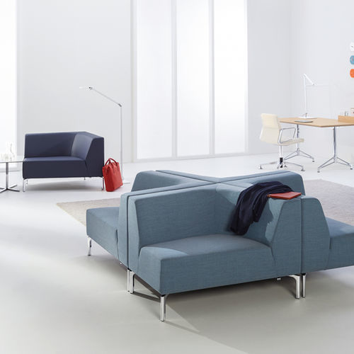 Canapé d'angle - TANGRAMIS5  - Interstuhl Büromöbel GmbH & Co. KG - contemporain / en tissu / marron
