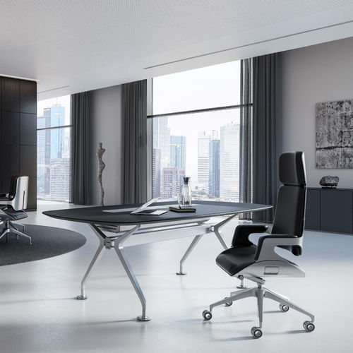 Fauteuil de direction contemporain - SILVER  - Interstuhl Büromöbel GmbH & Co. KG - en cuir / en tissu / en métal