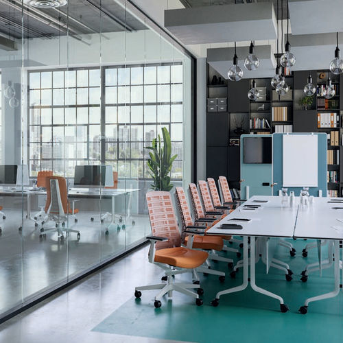 Fauteuil de bureau contemporain - PUREIS3 - Interstuhl Büromöbel GmbH & Co. KG - en résille / en métal / tapissé