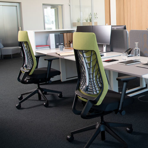 Fauteuil de bureau contemporain - JOYCEIS3  - Interstuhl Büromöbel GmbH & Co. KG - en maille / en métal / tapissé