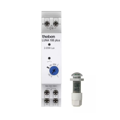 Interrupteur crépusculaire sur rail DIN - LUNA 108 PLUS EL - Theben AG
