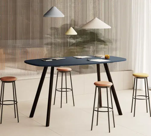 Table de réunion design minimaliste - Creva  - Kusch & Co - en placage de bois / en hêtre / en bois teinté