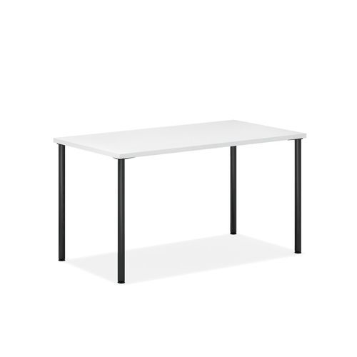 Table design minimaliste - ¡Hola! - Kusch & Co - en placage de bois / avec piètement en acier thermolaqué / avec piètement en acier chromé