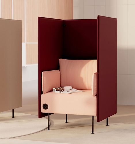 Fauteuil contemporain - Creva - Kusch & Co - en tissu / de concentration / avec port USB