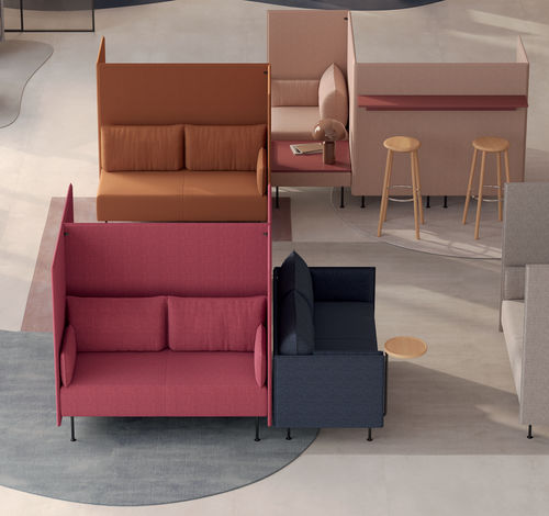 Canapé contemporain - Creva  - Kusch & Co - en tissu / avec accoudoirs / de concentration