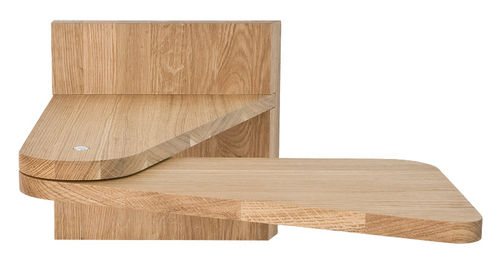 Table de chevet contemporaine - TURNTABLE™ - LECTUS - en chêne / murale / résidentielle