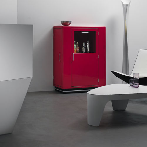 Meuble bar professionnel - KB 323 - Müller - de style / en métal / en verre