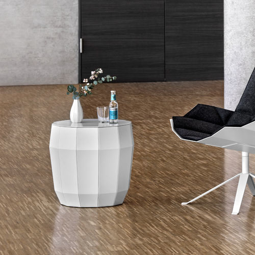 Table d'appoint contemporaine - MO 07 - Müller - en métal / avec piètement en métal / ronde