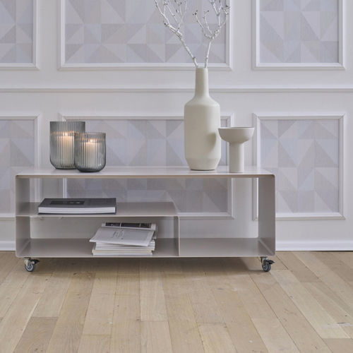 Buffet design minimaliste - R 111 - Müller - en chrome / mobile / à roulettes