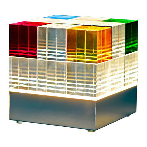 Lampe de table - CUBELIGHT | MSCL 1 + 2 - Tecnolumen - en acier / en verre / Transition