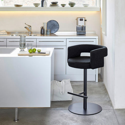 Chaise de bar contemporaine - D8P-2 - Tecta - d'intérieur / en cuir / en tissu