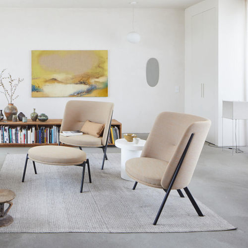 Fauteuil contemporain - D70  - Tecta - en tissu / en cuir / en métal