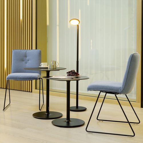 Chaise contemporaine - BATCH - Wiesner Hager - d'intérieur / en feutre / avec piètement en métal