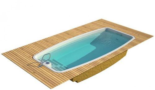 Piscine coque - NAKURU - luxe-pools - d'extérieur / enterrée / en polyester