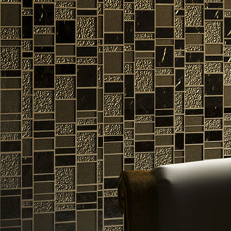 Mosaïque en verre - LIBERTY BRONZITE - Trend - polie / d'intérieur / murale