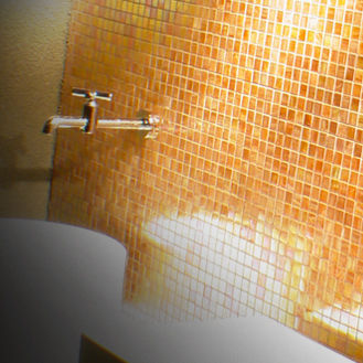 Mosaïque en verre - SHINING 822 - Trend - métallisée / d'intérieur / murale