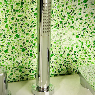 Carrelage en terrazzo - GREEN DREAM - Trend - poli / de salle de bain / mural