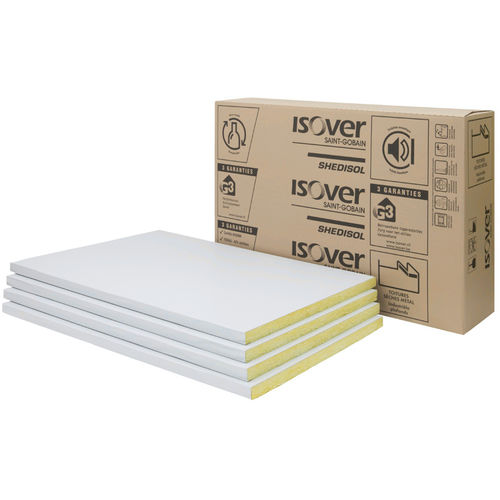 Isolant thermo-acoustique - Shedisol Perle - ISOVER SAINT-GOBAIN - en laine de verre / en panneaux rigides / pour intérieur