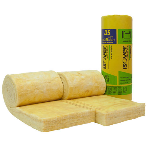 Isolant thermo-acoustique - Cladirol 35 - ISOVER SAINT-GOBAIN - en laine de verre / en rouleau / pour extérieur