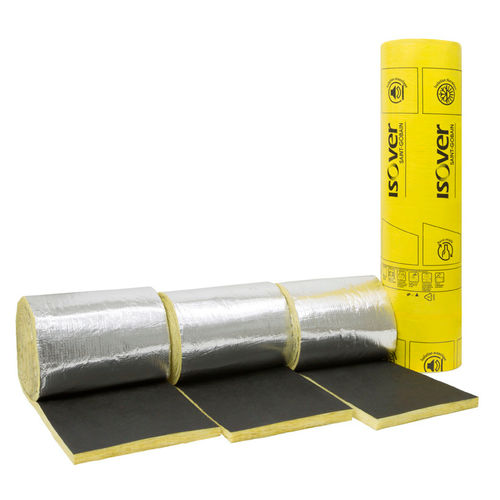 Isolant thermo-acoustique - Cladacoustic - ISOVER SAINT-GOBAIN - en laine de verre / en rouleau / pour extérieur