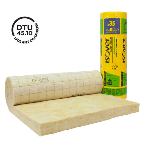 Isolant thermo-acoustique - Isoconfort 35 Nu - ISOVER SAINT-GOBAIN - en laine de verre / en rouleau / pour intérieur