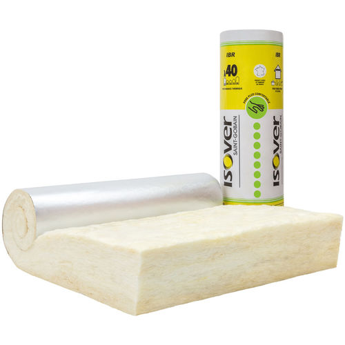 Isolant thermo-acoustique - IBR Revêtu Alu - ISOVER SAINT-GOBAIN - en laine de verre / en rouleau / pour intérieur