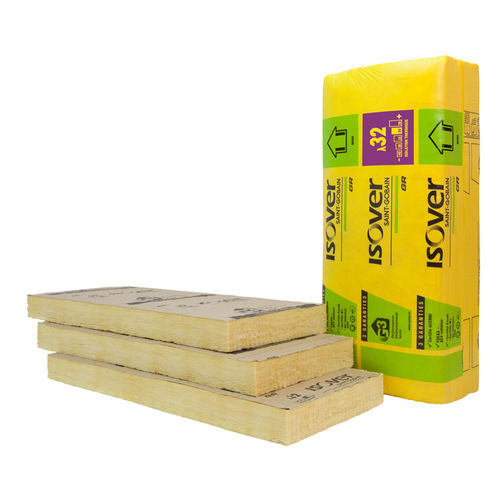 Isolant thermo-acoustique - GR 32 Revêtu Kraft - ISOVER SAINT-GOBAIN - en laine de verre / en panneaux / pour intérieur