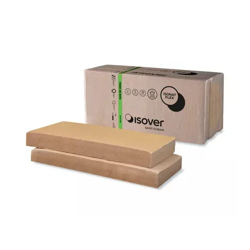 Isolant thermo-acoustique - ISONAT FLEX 40 - ISOVER SAINT-GOBAIN - en fibre de bois / en panneaux / pour intérieur