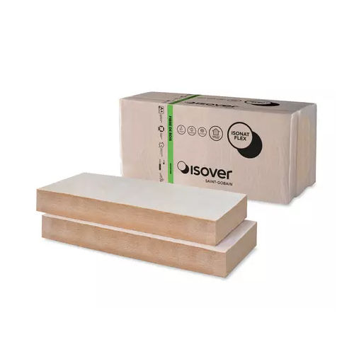 Isolant thermo-acoustique - ISONAT FLEX 55 - ISOVER SAINT-GOBAIN - en fibre de bois / en panneaux / pour intérieur
