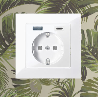 Prise de courant - M-PURE-RAHMEN - Merten GmbH - radio / USB / multiple