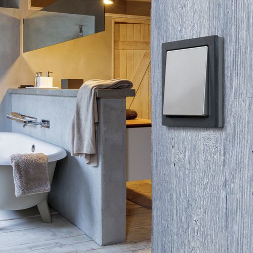 Cadre en inox - D-LIFE GLAS/STEIN - Merten GmbH - en pierre naturelle / en ardoise / en onyx