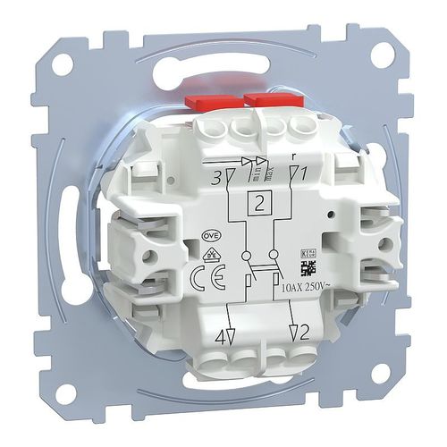 Interrupteur à bascule - MEG3112-0000 - Merten GmbH - électromécanique / encastré / en métal