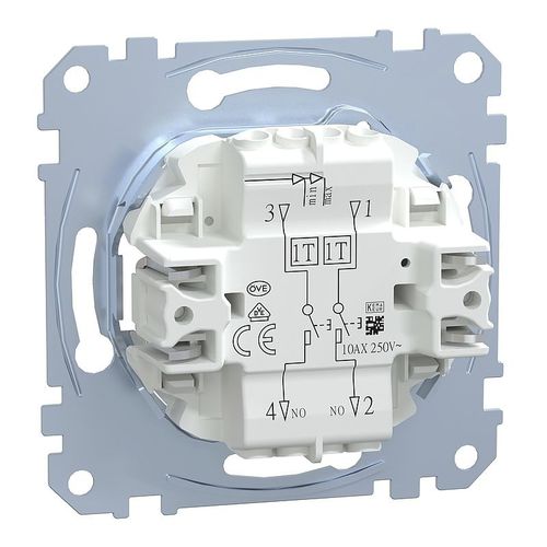 Interrupteur bouton poussoir - MEG3055-0000 - Merten GmbH - à bascule / électromécanique / encastré