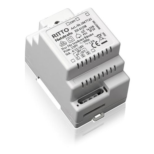 Alimentation électrique AC/AC - 1647701 - Merten GmbH - sur rail DIN / à sorties multiples / pour caméra de vidéosurveillance