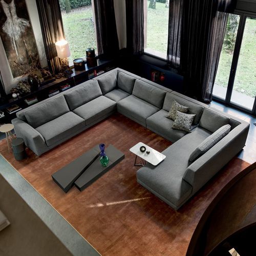 Canapé modulable - DION - Alberta - d'angle / contemporain / en tissu
