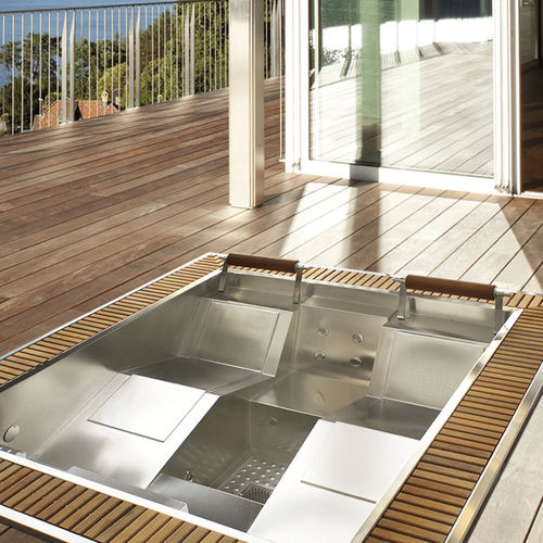 Spa encastrable - LINEON - Aquavia Spa - rectangulaire / 4 places / en inox