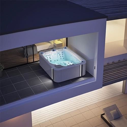 Spa encastrable - TOUCH PRO - Aquavia Spa - hors-sol / rectangulaire / 3 places