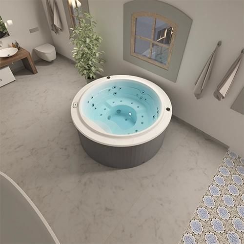 Spa encastrable - SUNDOWN - Aquavia Spa - hors-sol / rond / 4 places