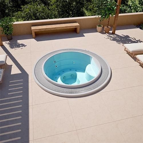 Spa encastrable - CAPRI  - Aquavia Spa - rond / 4 places / 5 places