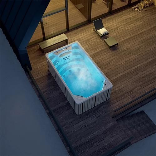 Spa de nage encastrable - SWIMSPA COMPACT - Aquavia Spa - hors-sol / rectangulaire / 1 place
