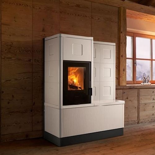 Poêle à bois - E228 K - Piazzetta - à granulés / 0 - 5 kW / 5 kW - 10 kW
