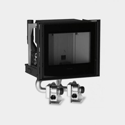 Insert de cheminée à granulés - IP 7 M - Piazzetta - en fonte / en acier / à convection naturelle