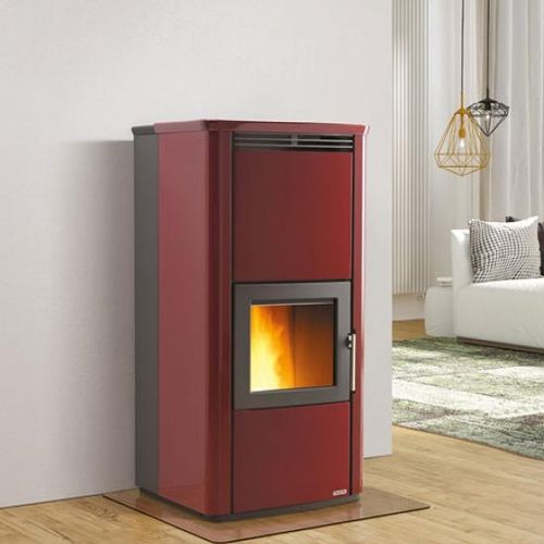 Poêle chaudière à granulés -  P188 TH - Piazzetta - 5 kW - 10 kW / 10 kW - 20 kW / multicombustible
