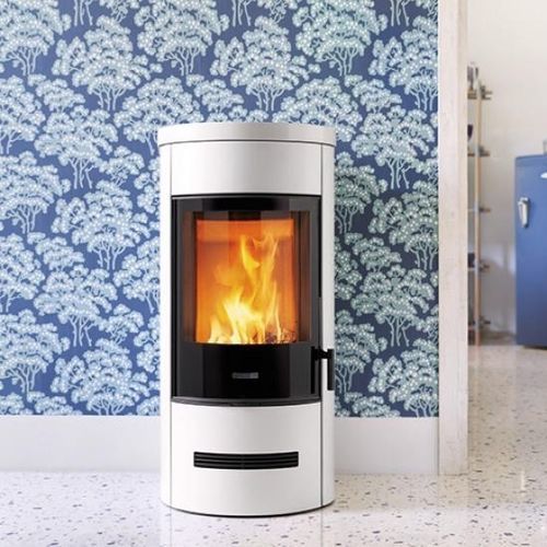 Poêle à bois - E129 M - Piazzetta - 5 kW - 10 kW / à poser / contemporain