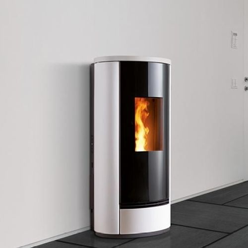 Poêle à granulés - P220 T - Piazzetta - 8,5 kW / multicombustible / à poser