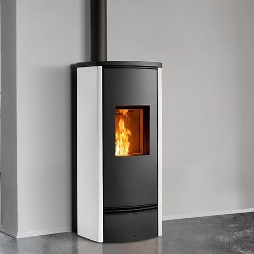 Poêle à granulés - P920 M - Piazzetta - 8,5 kW / à poser / contemporain