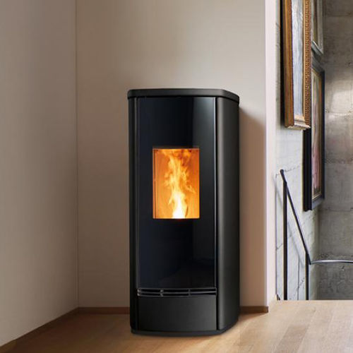 Poêle à granulés - P230 M STEEL - Piazzetta - 5 kW - 10 kW / 0 - 5 kW / 11 kW