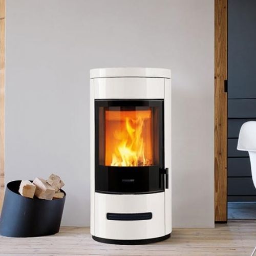 Poêle à bois - E929 M - Piazzetta - 5 kW - 10 kW / à poser / contemporain