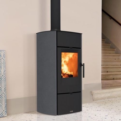 Poêle à bois - E520 - 5 STELLE - Piazzetta - 5 kW - 10 kW / à poser / contemporain