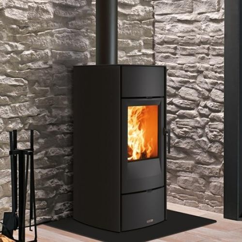 Poêle à bois - E520 - 5 STELLE - Piazzetta - 5 kW - 10 kW / à poser / contemporain